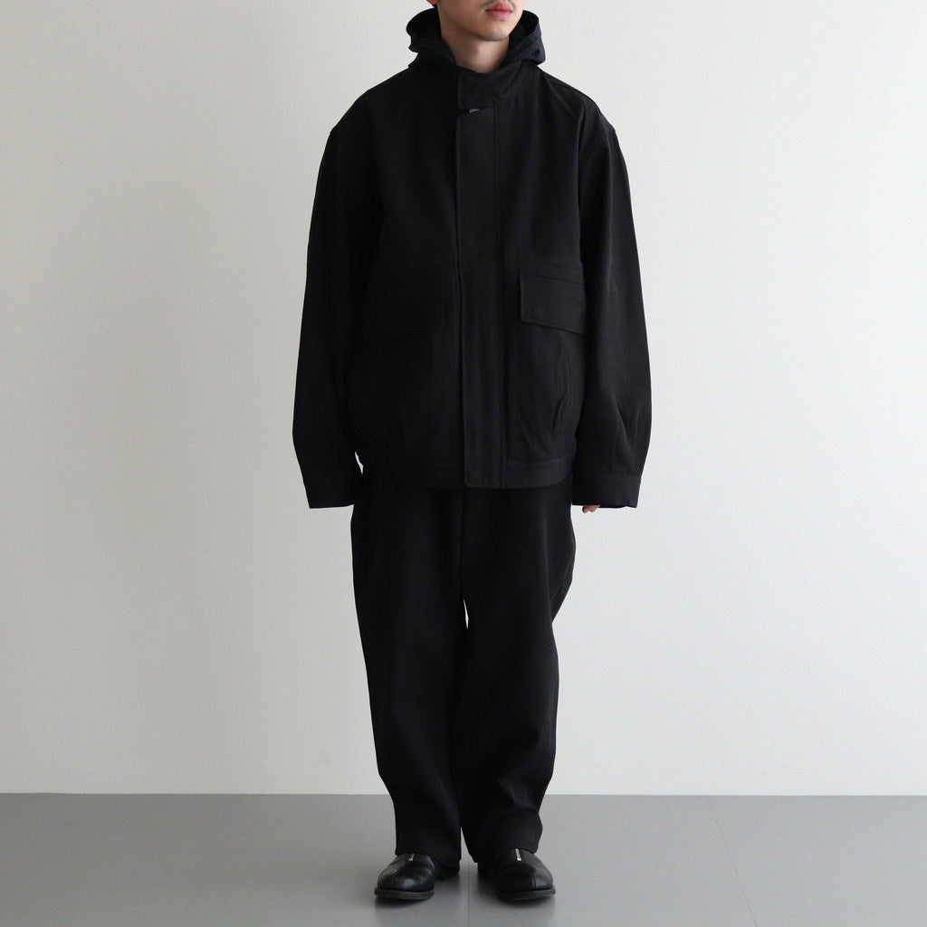 HOODED SPORTING BLOUSON #INK BLACK [PMLW-OT01]