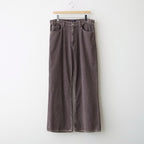 SULFUR-DYED BLEACHED CORDUROY PANTS #050 FADED BROWN [17062 40044]