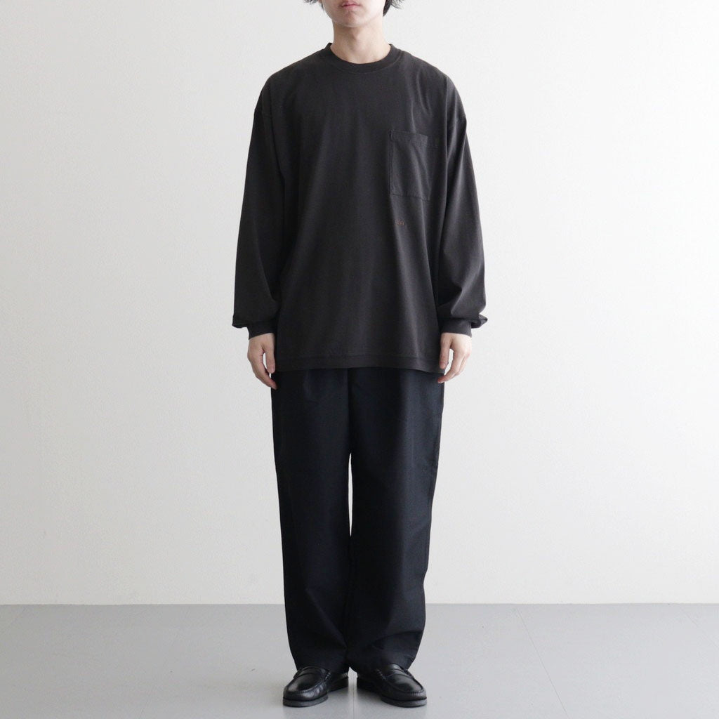 OOAL L/S Pocket Tee #Charcoal [S26ST015]