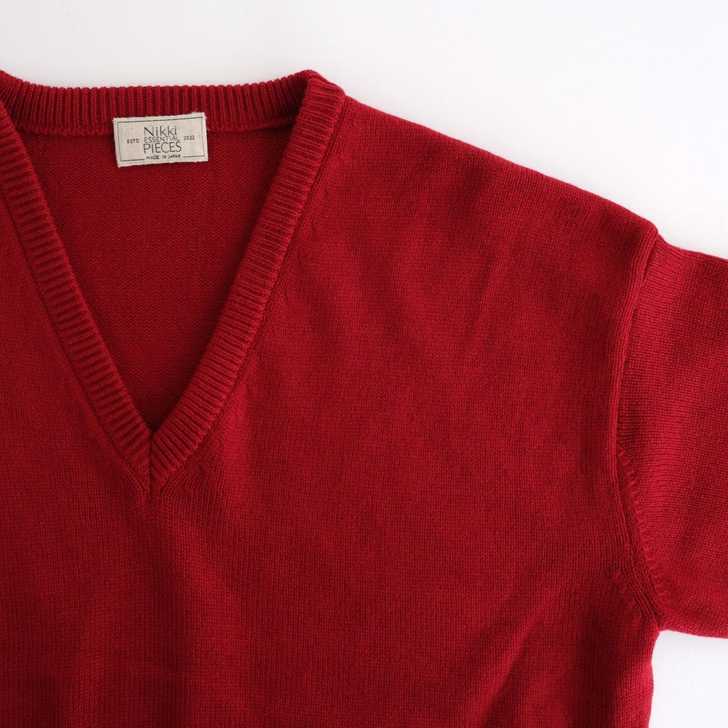 Cashmere V-neck Pullover #RED [NEP-AW2415UNI]