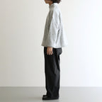 THERMAL FLEECE HALF ZIP TOP #LIGHT GREY [SM62MC002]