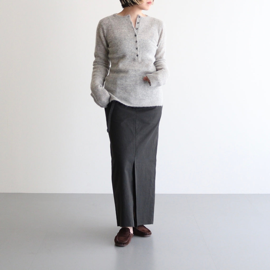 FAIRY ALPACA KN HENLY NECK #020 FOG [16852 60036]