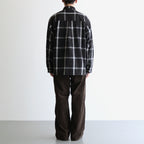 Flannel PALAKA Check Shirt #Black [S25FG016]