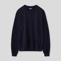 SEED STITCH LONG SLEEVE TOP #NAVY [PMAT-CL03]