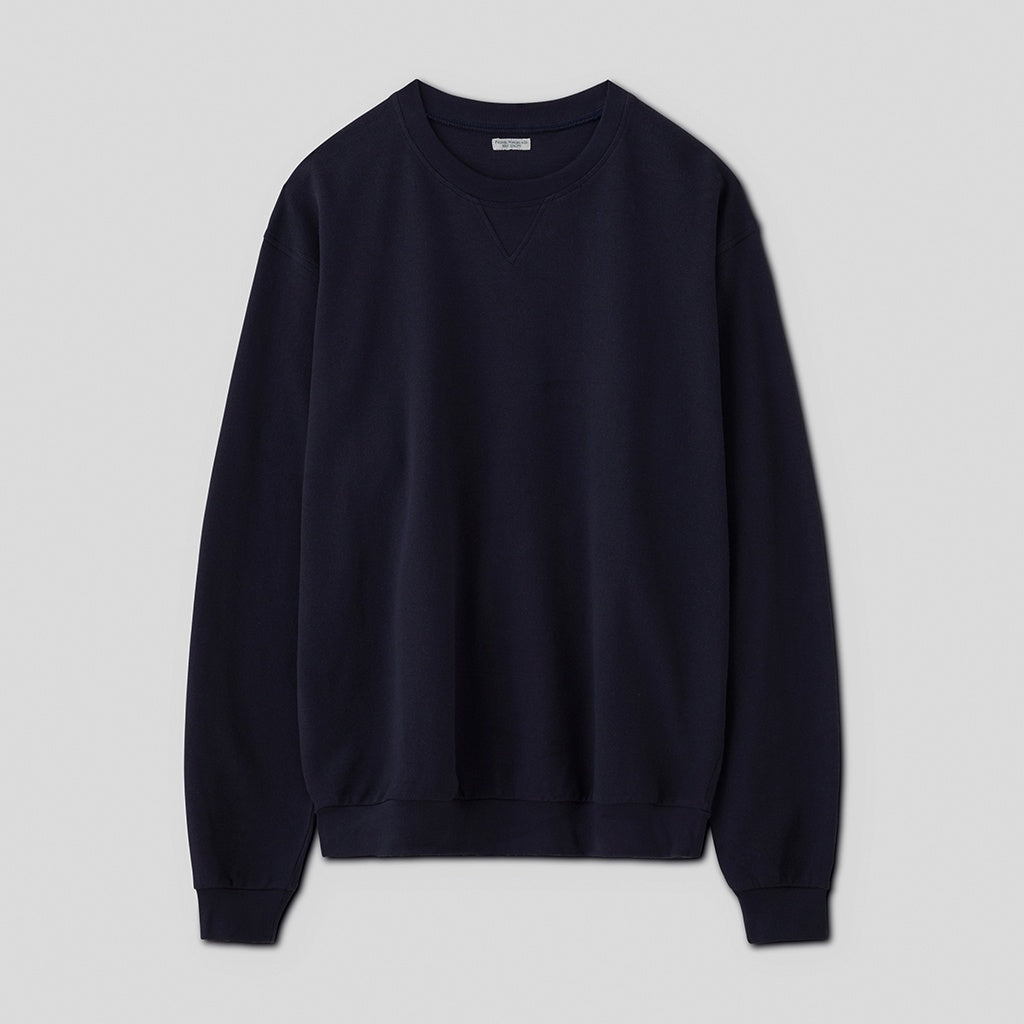 SEED STITCH LONG SLEEVE TOP #NAVY [PMAT-CL03]