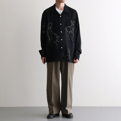 DOUBLE-PLEATED BUGS TROUSER #MOREL [261OJ-PT29]