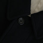Classic Wool Balmacaan Coat #BlackNavy [BHS25F009]