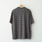 CREW NECK TEE #BEIGE BORDER [M26A12CS02B]