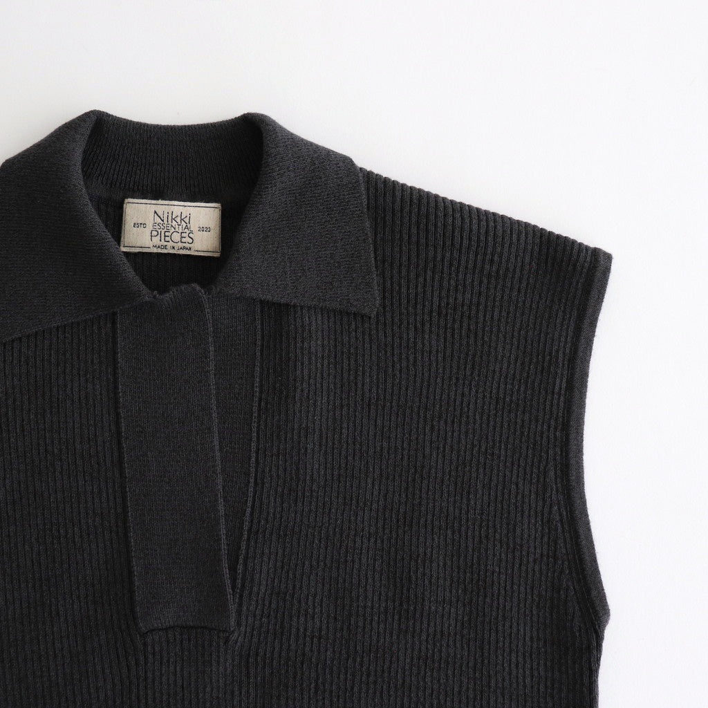 Cotton Silk Skipper Knit #CHARCOAL [NEP-SS2527W]