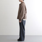 ROUND-COLLAR MOTORING JACKET #WHEAT [252OJ-JK04]