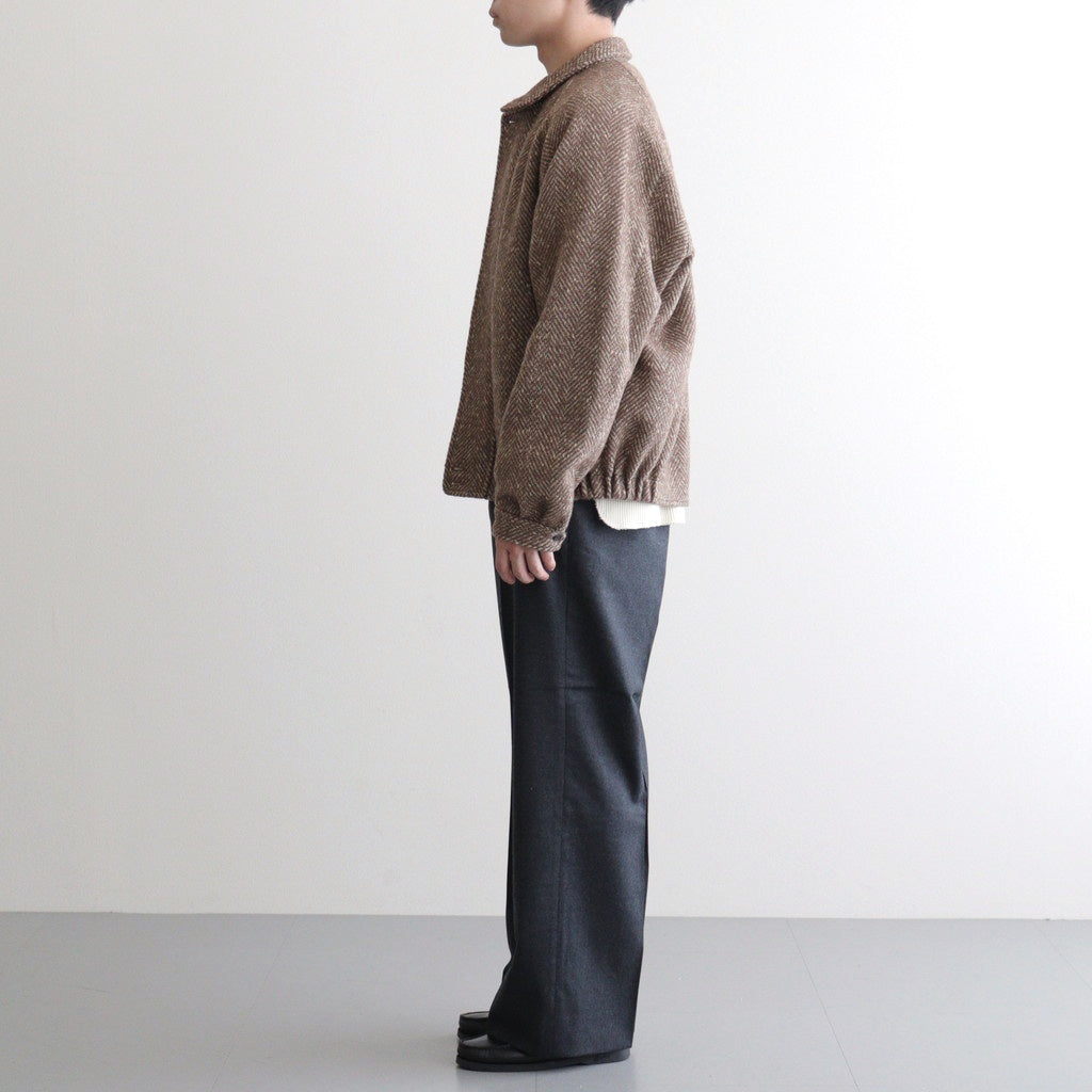 ROUND-COLLAR MOTORING JACKET #WHEAT [252OJ-JK04]