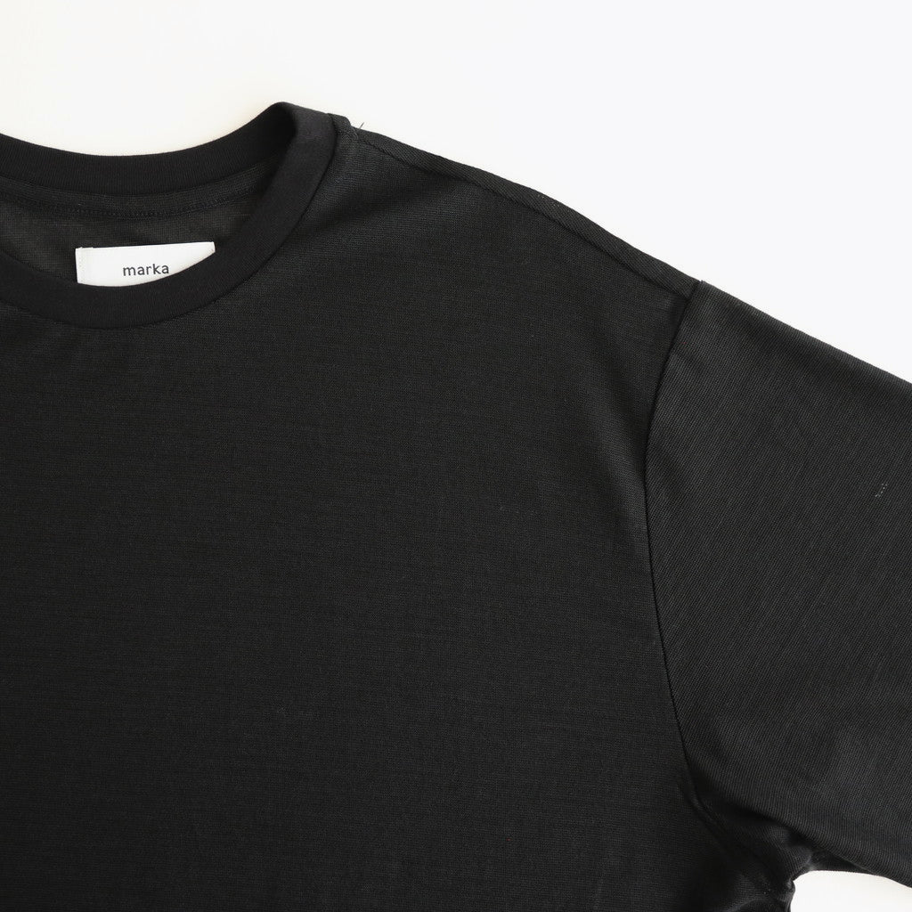 CREW NECK TEE #BLACK [M25B02CS01B]