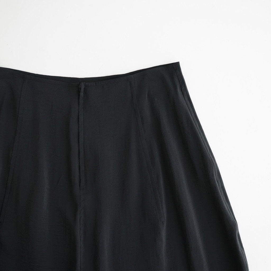 RAYON-POLYESTER BROAD SKIRT #010 BLACK [16862 30005]