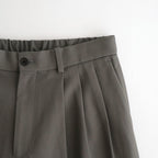 TRIPLE PLEATED WIDE TROUSERS #GRAY [A26A93PT03C]