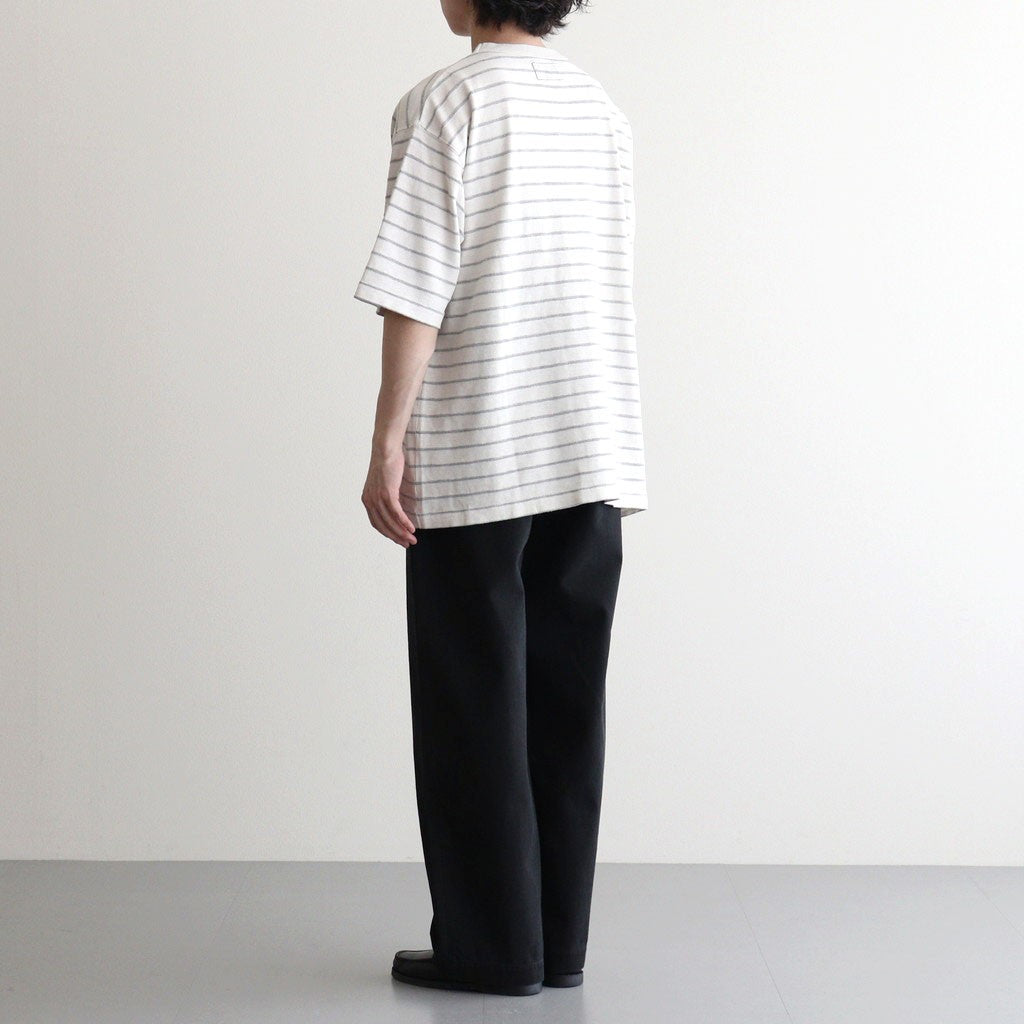 Garment Dyed Jacquard Field Tee #Stone [N26SH039]