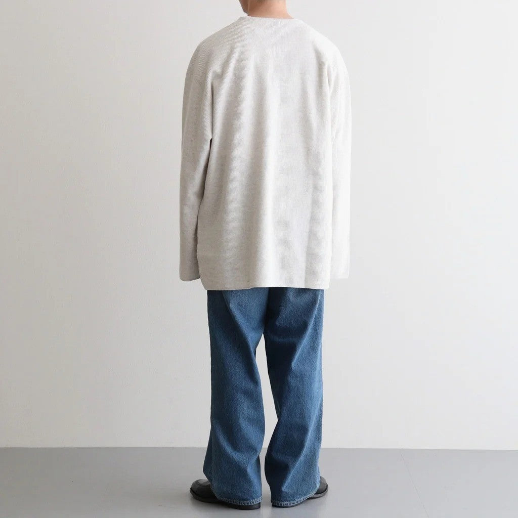 Rough&Smooth Thermal Over-neck L/S #HeatherOatmeal [bROOTS24F30F26]