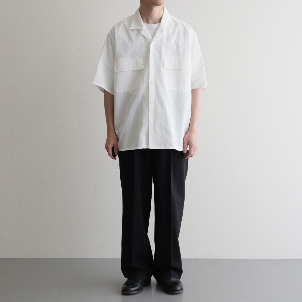 ORGANIC COTTON WASHER SATIN OPEN/C SH #WHITE [16551 50343]