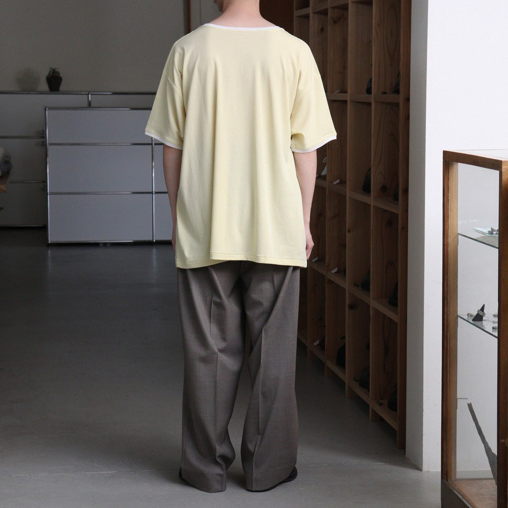 PIMA MOKLODI RINGER TEE #YELLOW × WHITE [26S-BIS-CS61] - Diffusion