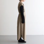 Chambray Sleeveless Dress #OliveBeige [BHSW25S10]