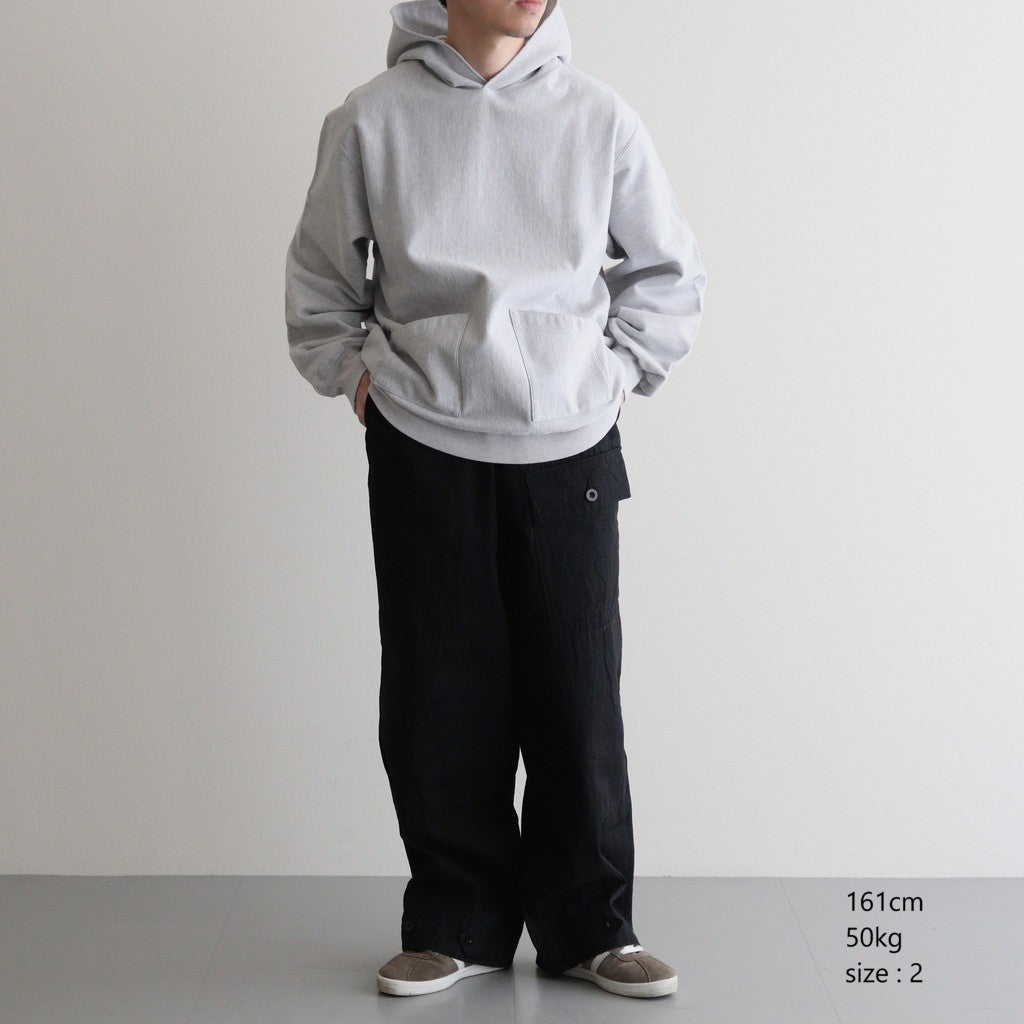 Thin-Sweat Separate-Pocket Hoodie P/O #HeatherWhite [bROOTS25S20]