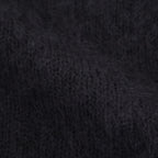 PURE MOHAIR SHAGGY POLO #CHARCOAL BLUE [BN-25FL-053]