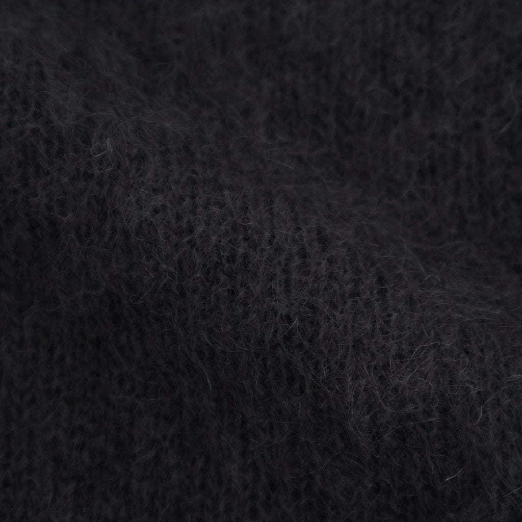PURE MOHAIR SHAGGY POLO #CHARCOAL BLUE [BN-25FL-053]