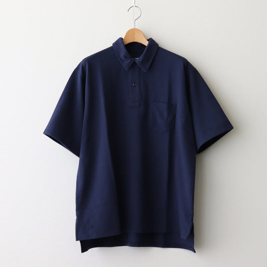 Moss Stitch Field Big Polo #Navy [N25SH091]