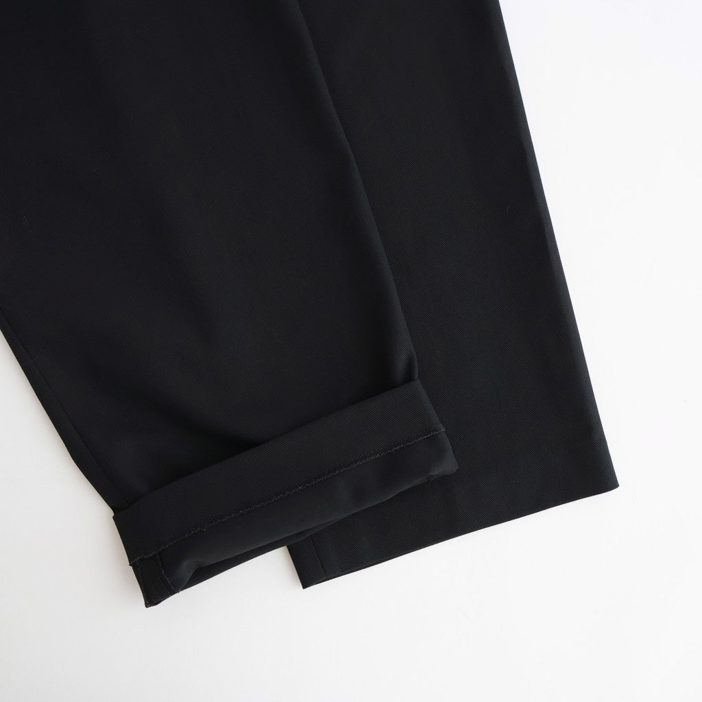 DOUBLE PLEATED EASY TROUSERS #BLACK [A26A93PT02C]