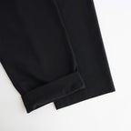 DOUBLE PLEATED EASY TROUSERS #BLACK [A26A93PT02C]