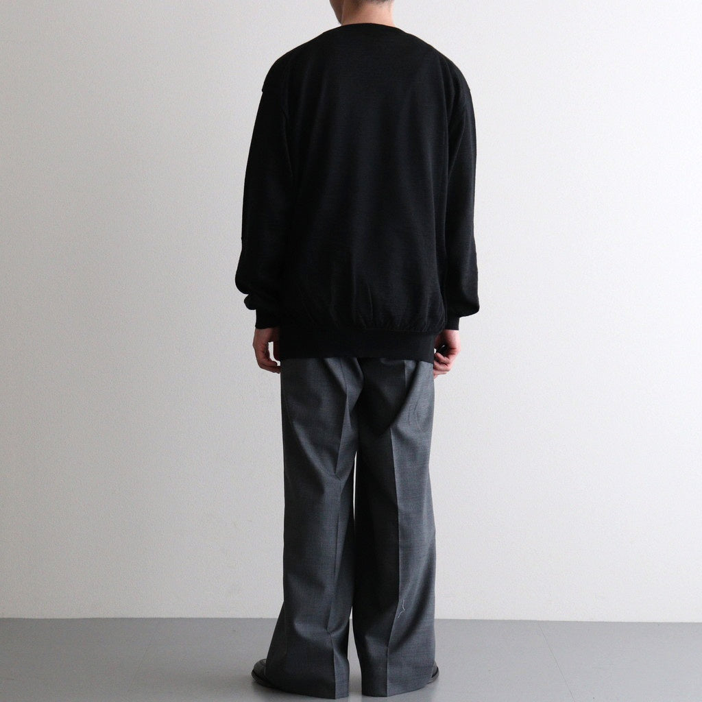 CHOMA CREW NECK #BLACK [BN-26SM-058]