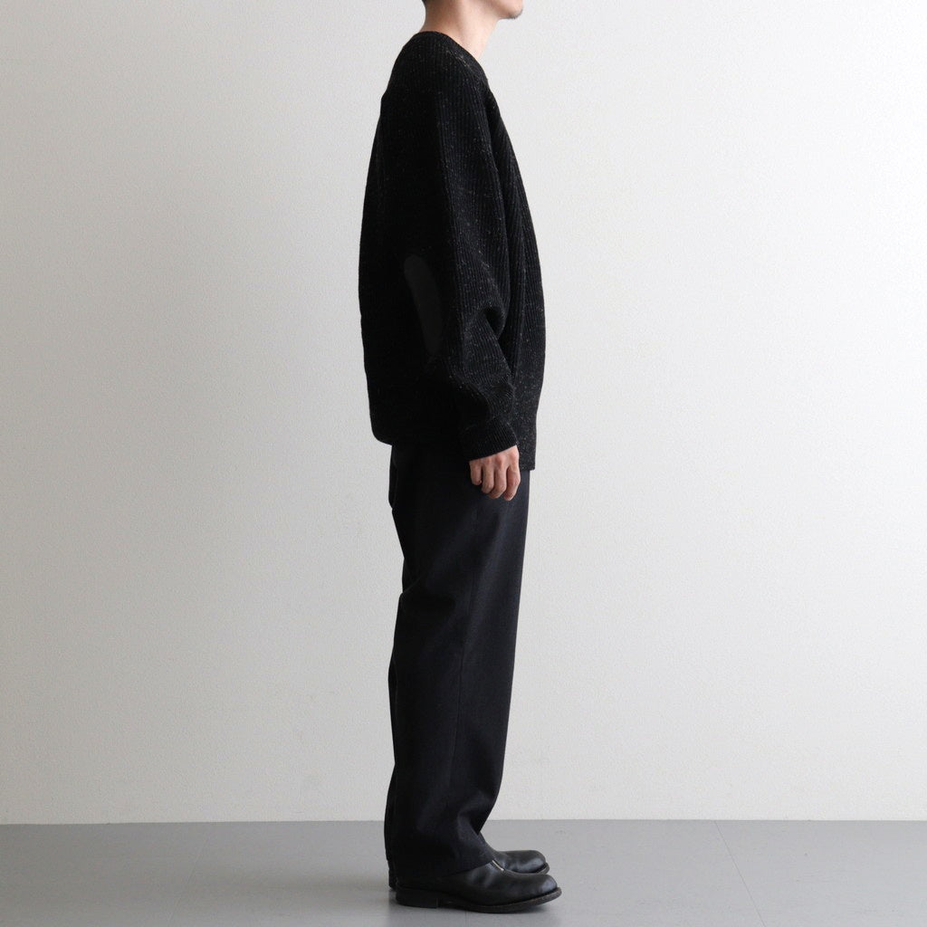 BLENDED KEMPI CREW-NECK SWEATER #ONYX [252OJ-KN01]