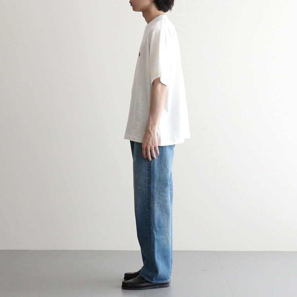 b Patch Tee WIDE #White×Red [bROOTS25S34S26C]