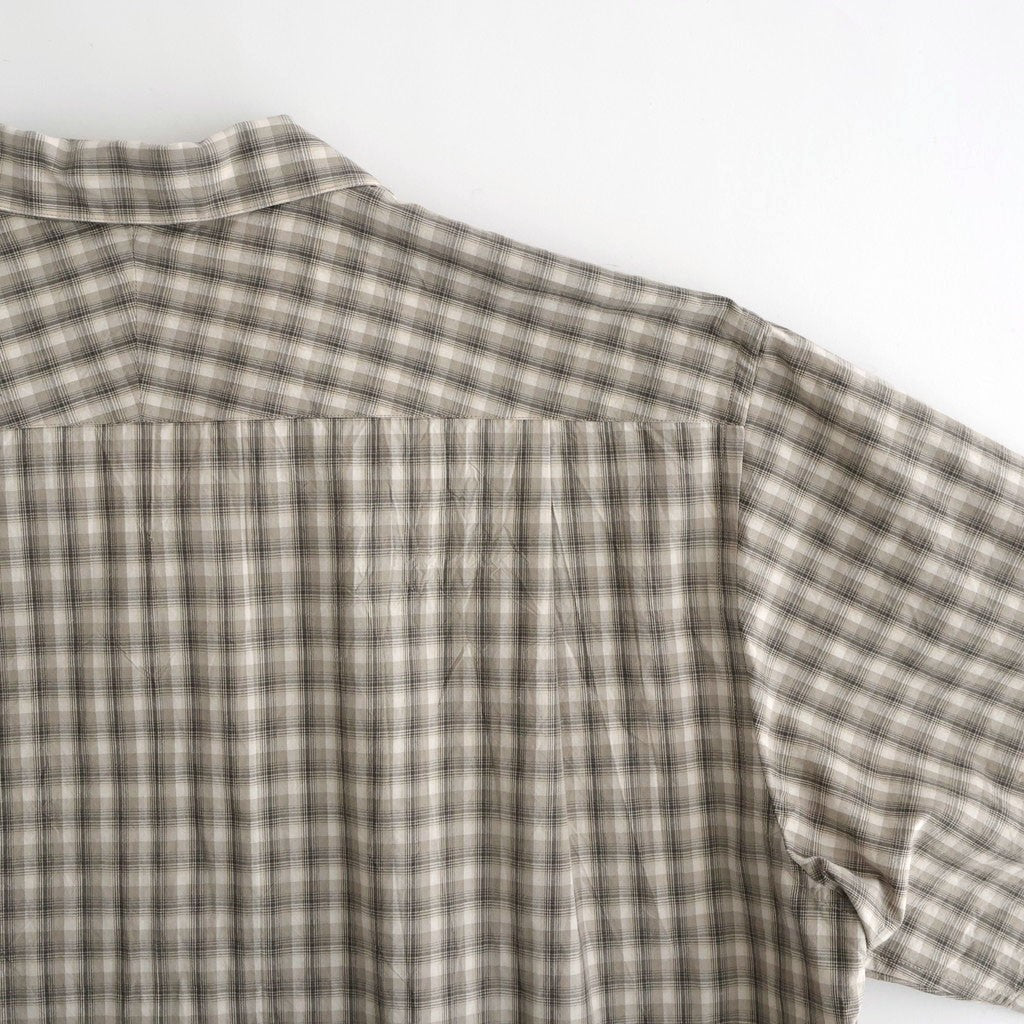 Organic Cotton Rambling Check Shirts #Beige check [6061-1601]