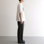 BRITPOP Print Tee WIDE #White×Black-PT [bROOTS25S34A]