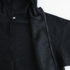 HOODED FLEECE JACKET #CHARCOAL [PMAU-CL03]