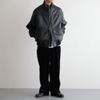 HIGH NECK BLOUSON #BLACK [SH-68-C-SHEEP-4]