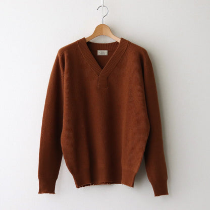 Wool Half Cardigan ST V-neck #MARRON [NEP-AW2403]