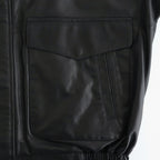 SHEEP LEATHER ZIP BZ #010 RED BLACK [17061 25004]