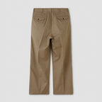 OFFICER TROUSERS WIDE #KHAKI BEIGE [PM-401]