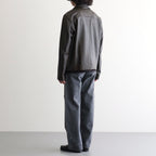 USED-FINISHED 13.5oz STRAIGHT DENIM #020 CHARCOAL [17062 40027]