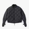HIGH-COUNT SILK MITTEN PUFF JACKET #BLACK [252OJ-JK13]