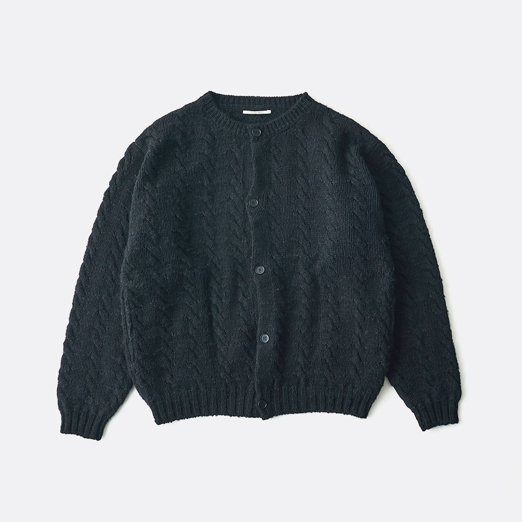 CABLE PATTERN GRANDPA CARDY #ONYX [262OJ-KN01]