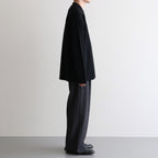 32G SMOOTH WOOL POLO HALF ZIP #BLACK [BN-25FM-021]