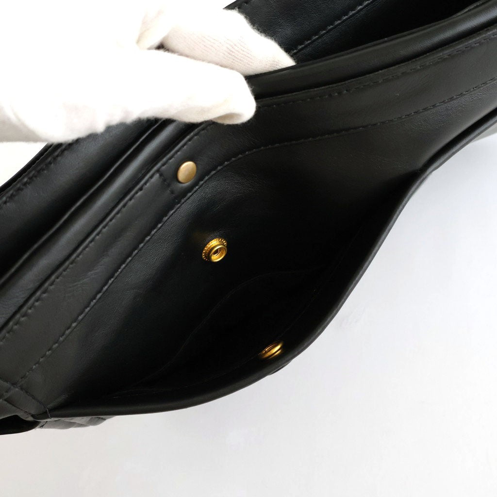 NEW NEWSPAPER BAG M #BLACK [BG-41-C-COW-5]