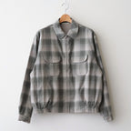 PLEATED-POCKET RICKY JACKET #GRAPHITE PLAID [261OJ-JK07]