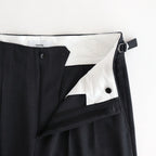 TWO TUCK MILITARY TROUSERS #CHARCOAL GRAY [M25C07PT01C]