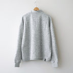 THERMAL FLEECE HALF ZIP TOP #LIGHT GREY [SM62MC002]