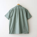 BACK GATHERING SS SHIRT #SAGE GREEN [PMAV-SS04]