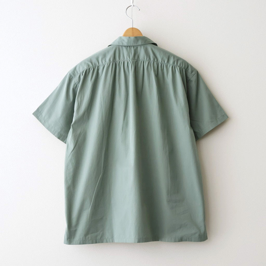 BACK GATHERING SS SHIRT #SAGE GREEN [PMAV-SS04]