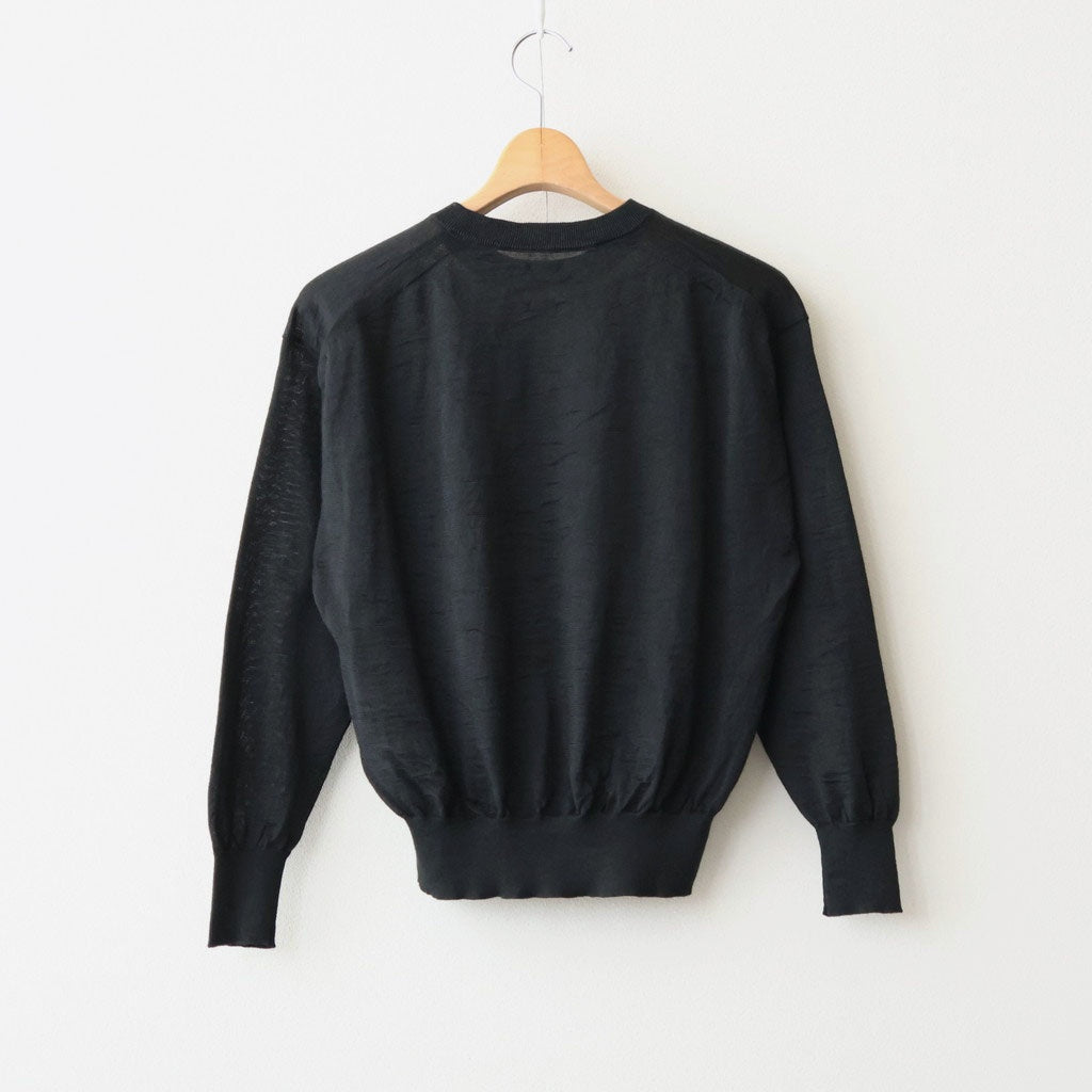 CHOMA CREW NECK #BLACK [BN-26SL-039]